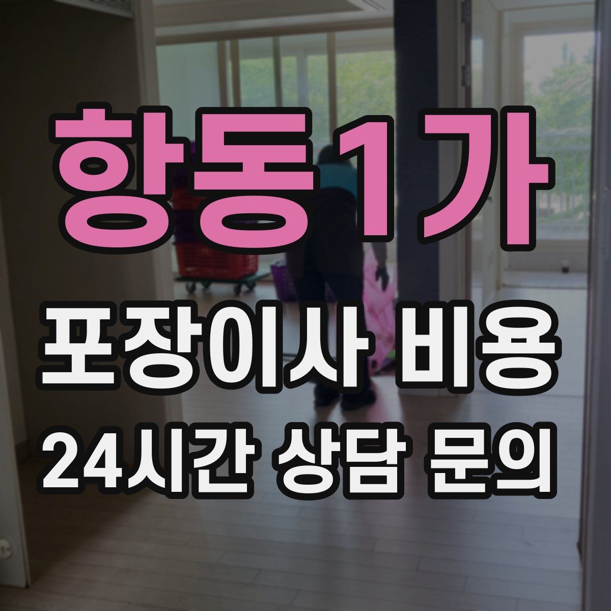 항동1가 포장이사 비용