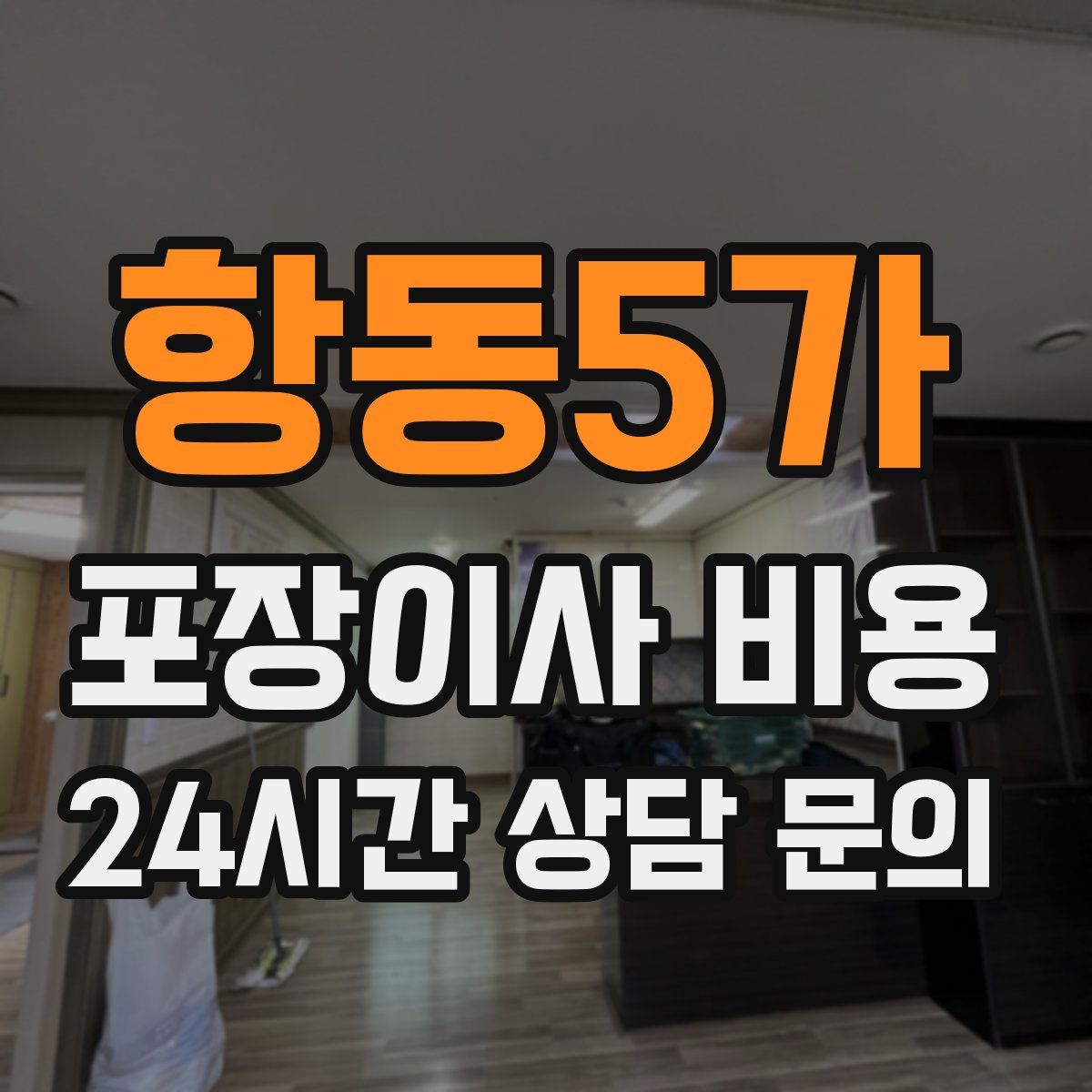 항동5가 포장이사 비용