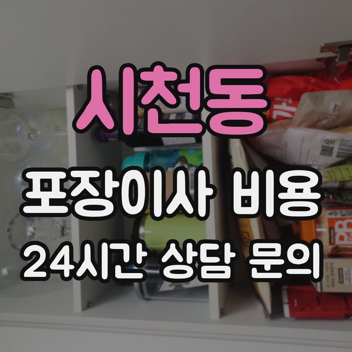 시천동 포장이사 비용