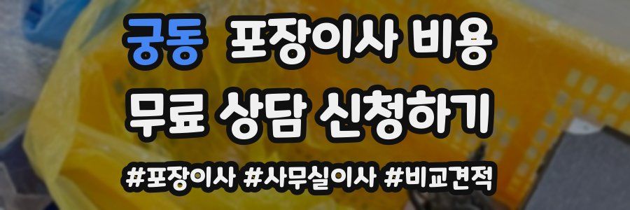 궁동 포장이사 비용