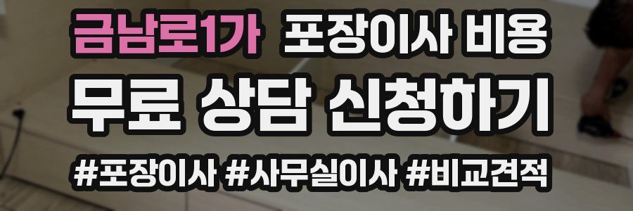 금남로1가 포장이사 비용