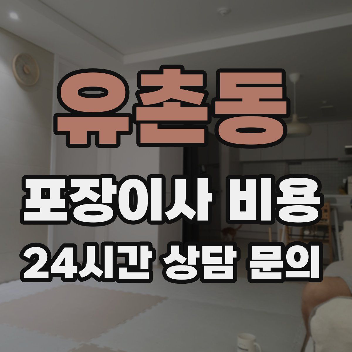 유촌동 포장이사 비용