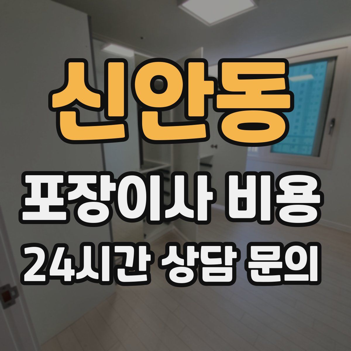 신안동 포장이사 비용