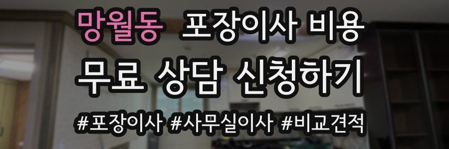 망월동 포장이사 비용