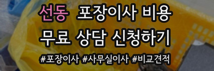 선동 포장이사 비용