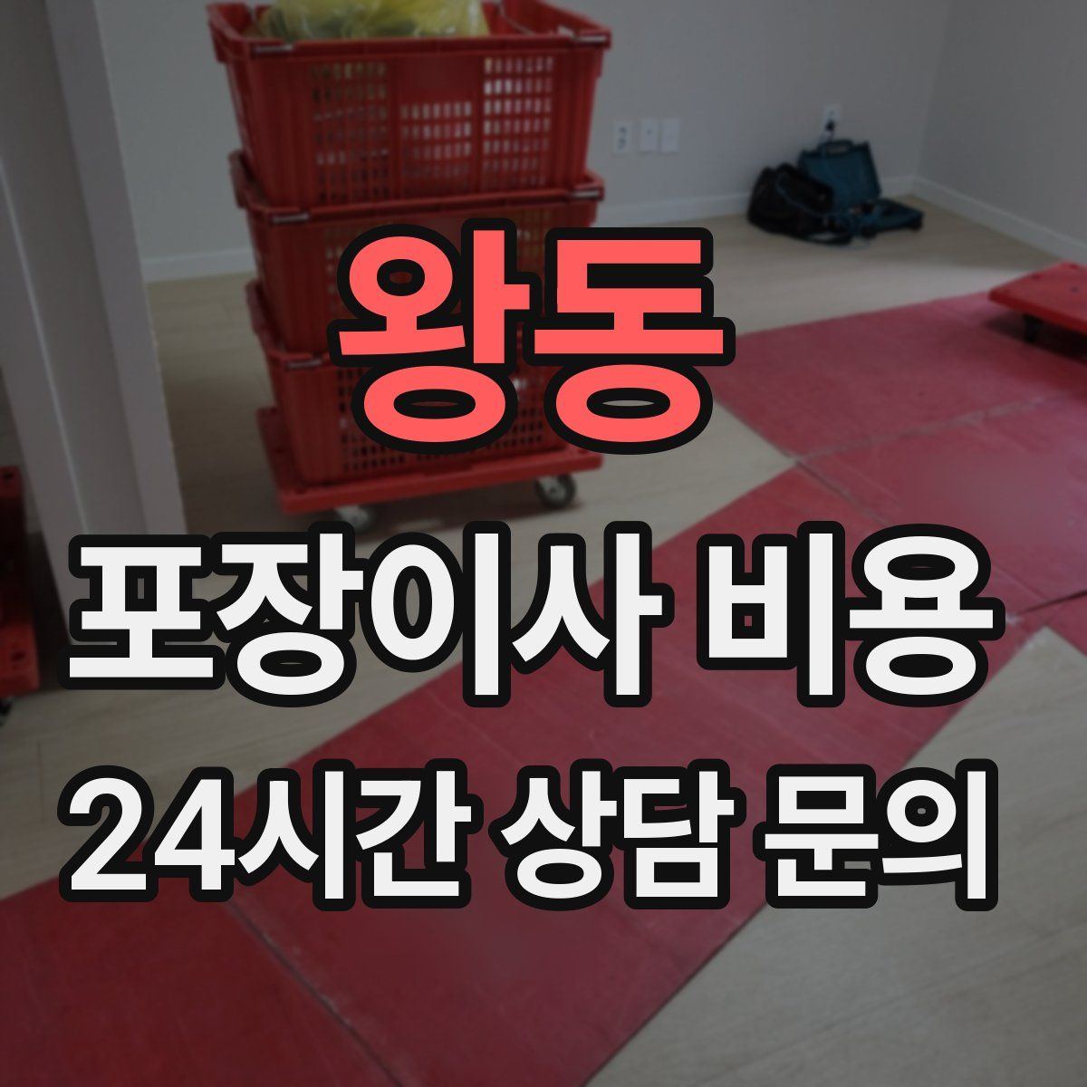 왕동 포장이사 비용