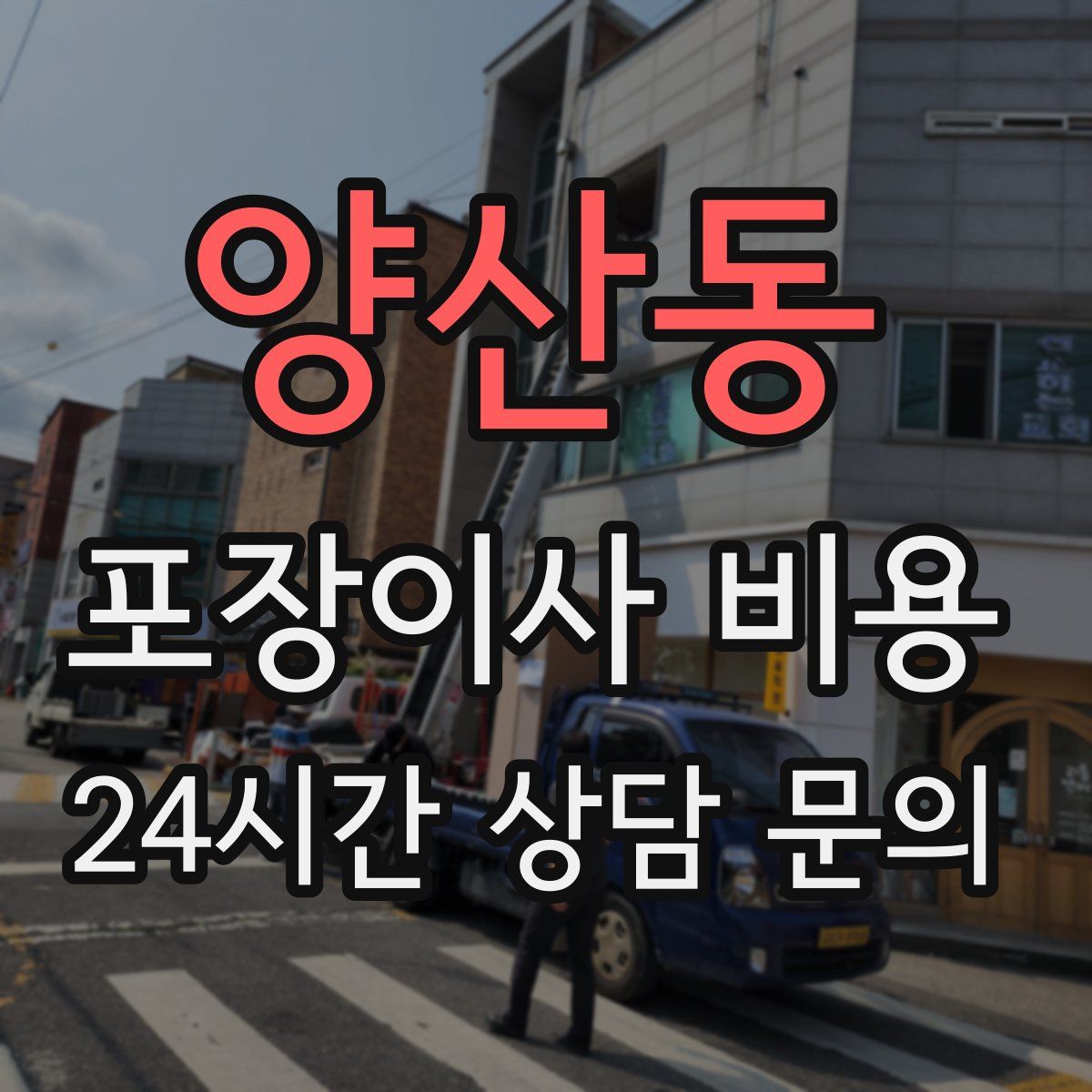 양산동 포장이사 비용