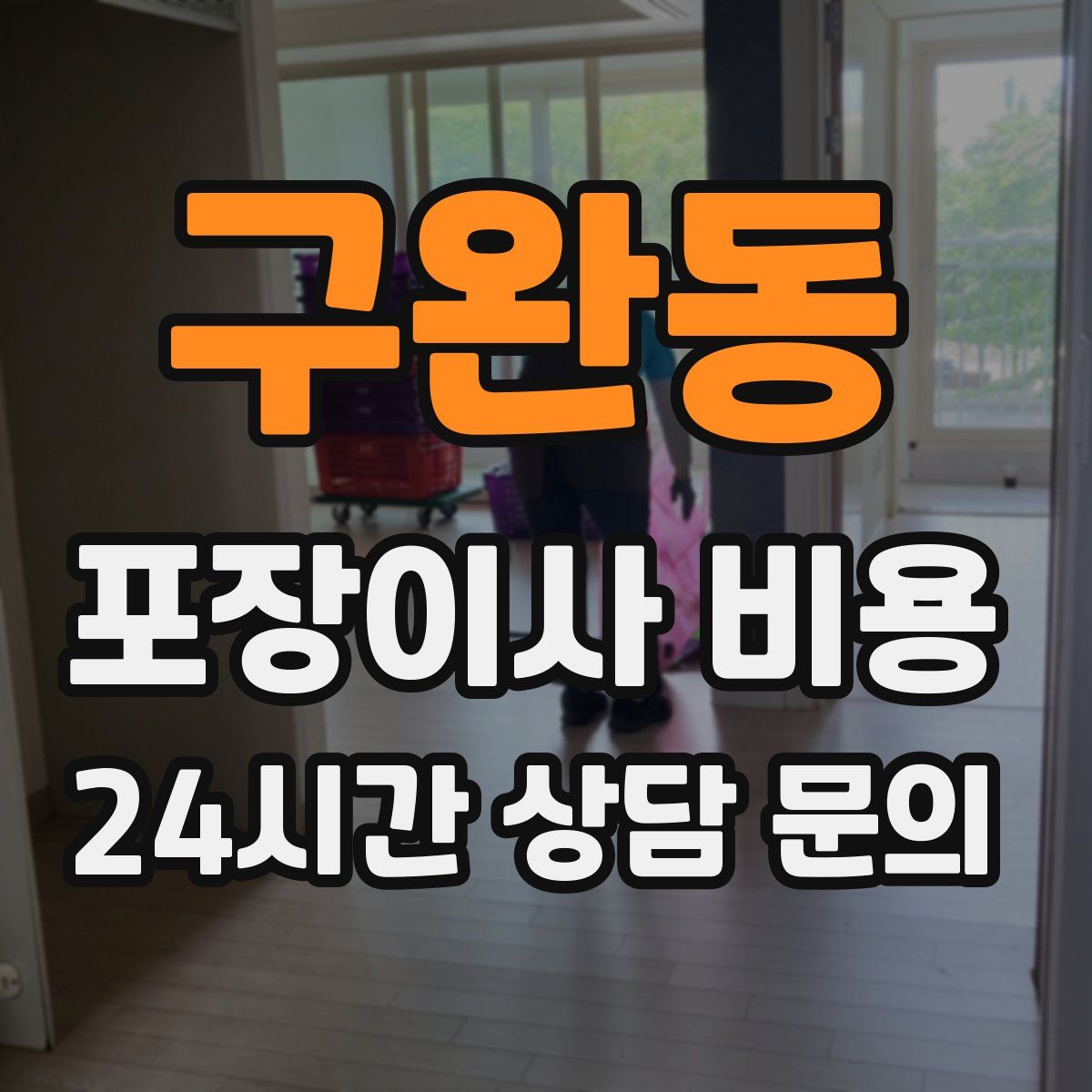 구완동 포장이사 비용