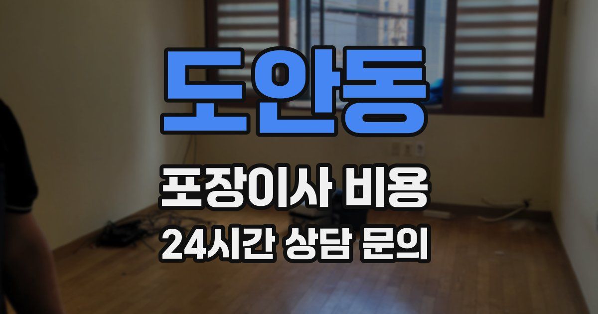 도안동 포장이사 비용