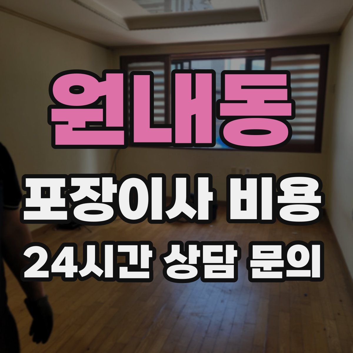 원내동 포장이사 비용