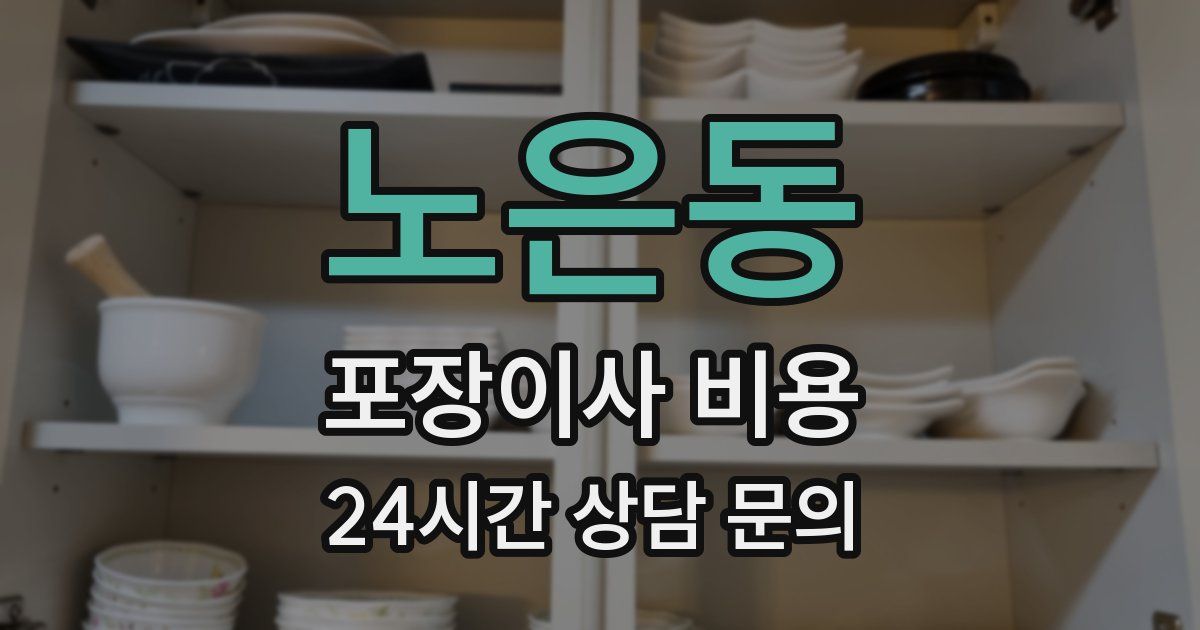 노은동 포장이사 비용