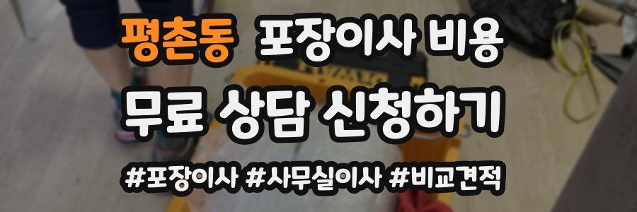 평촌동 포장이사 비용