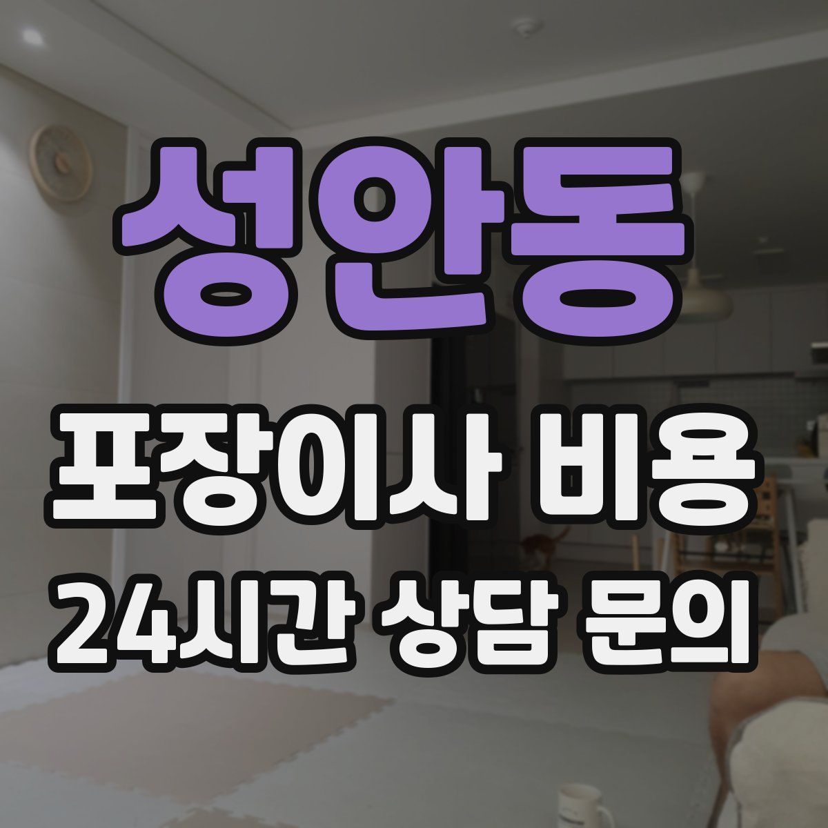 성안동 포장이사 비용