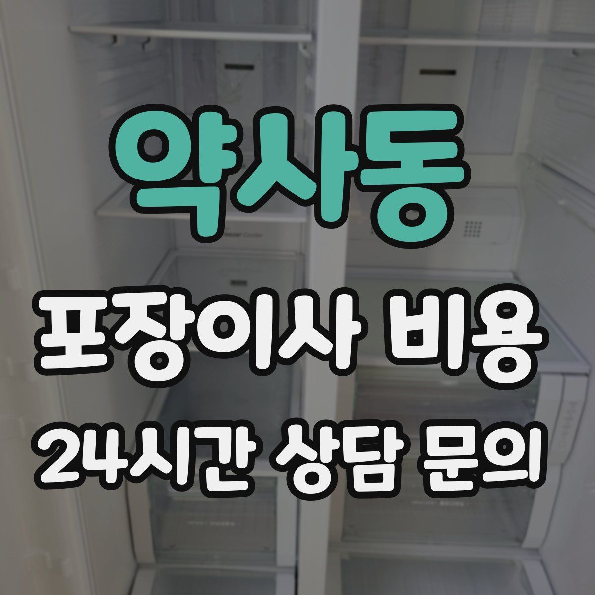 약사동 포장이사 비용