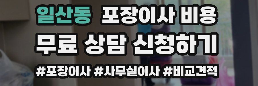 일산동 포장이사 비용