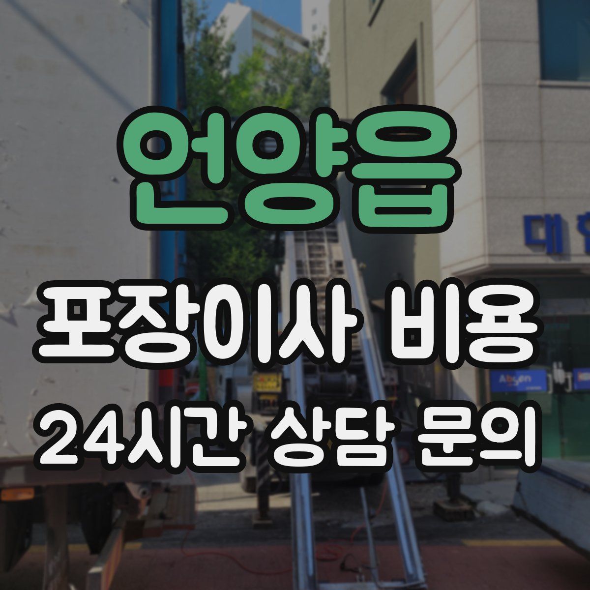 언양읍 포장이사 비용