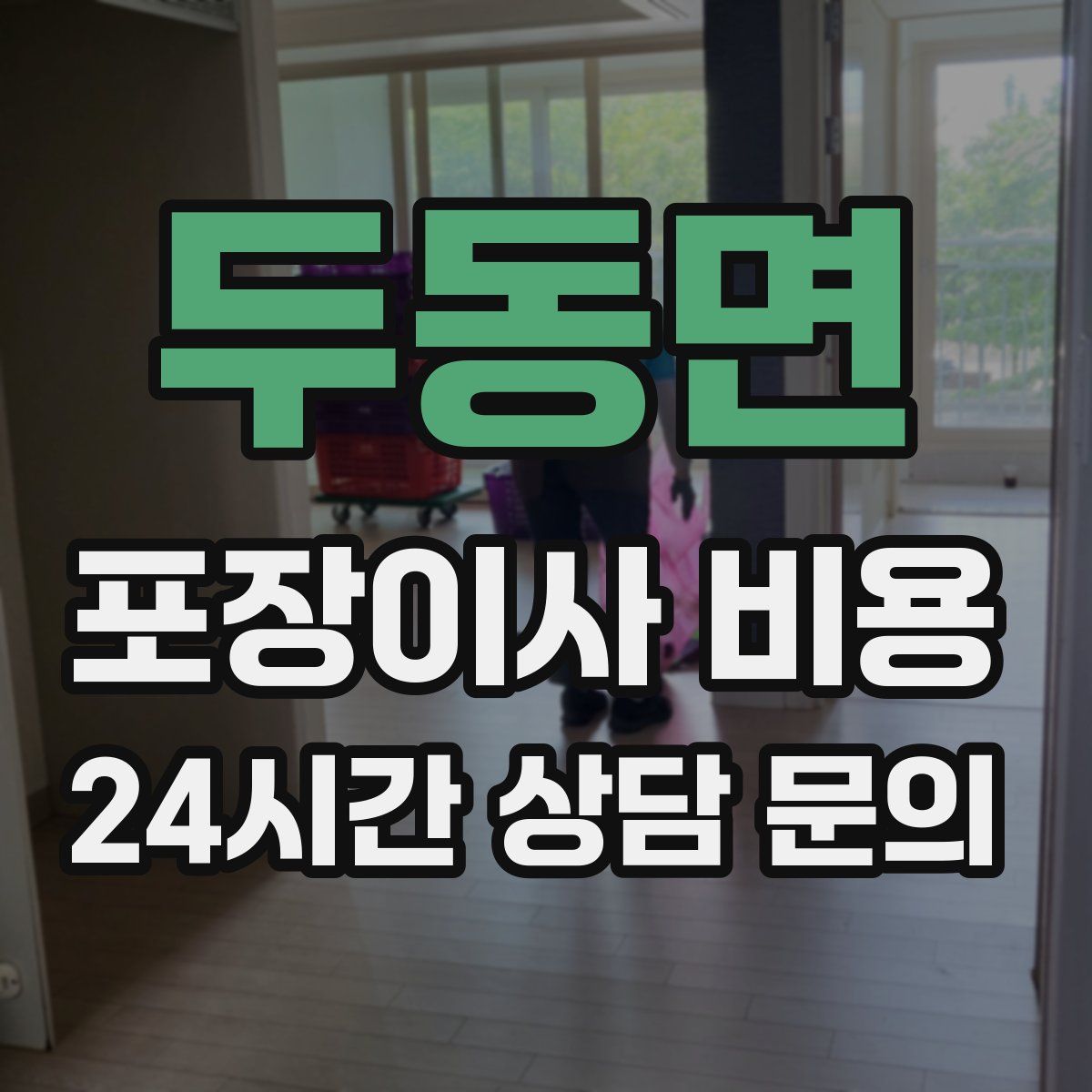두동면 포장이사 비용