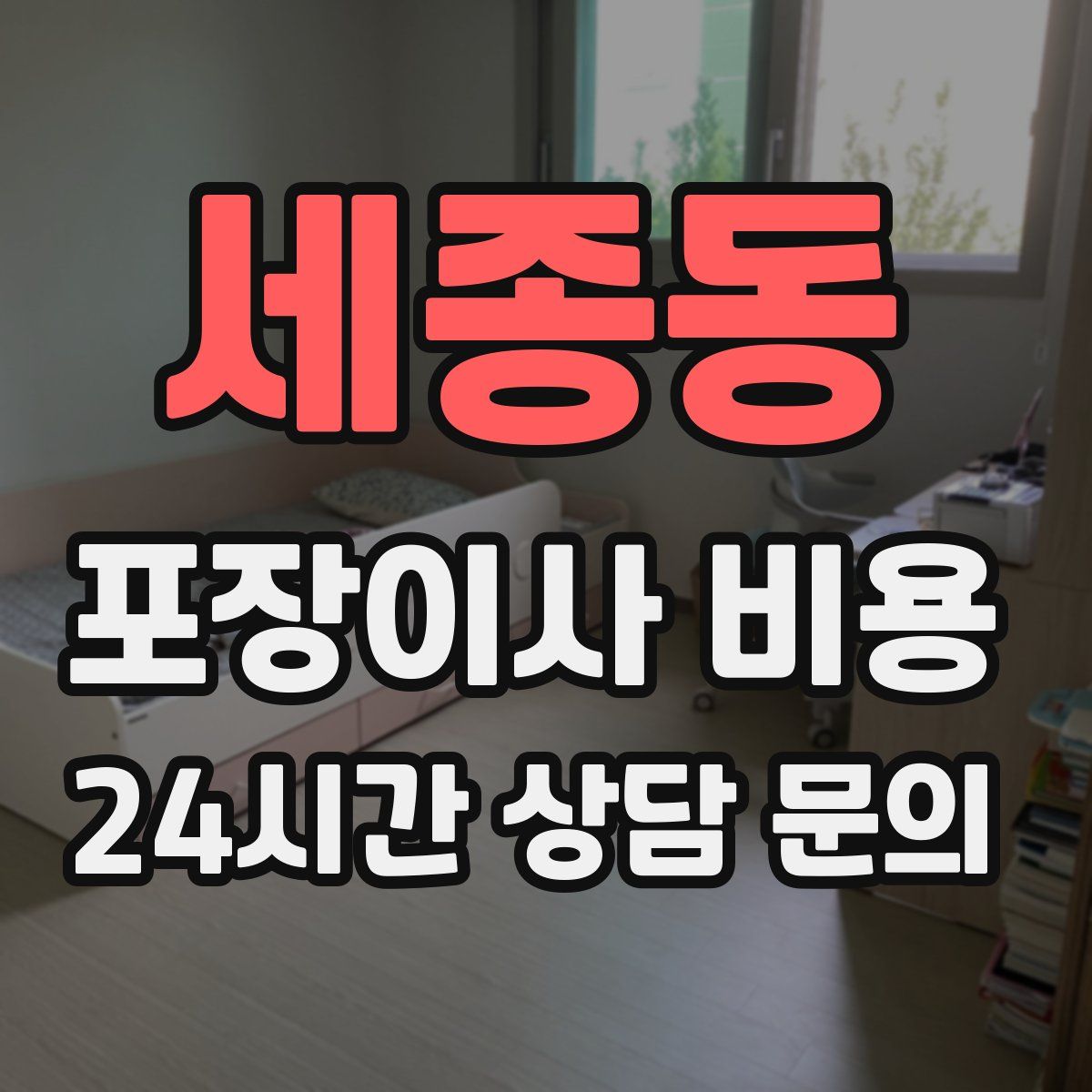 세종동 포장이사 비용