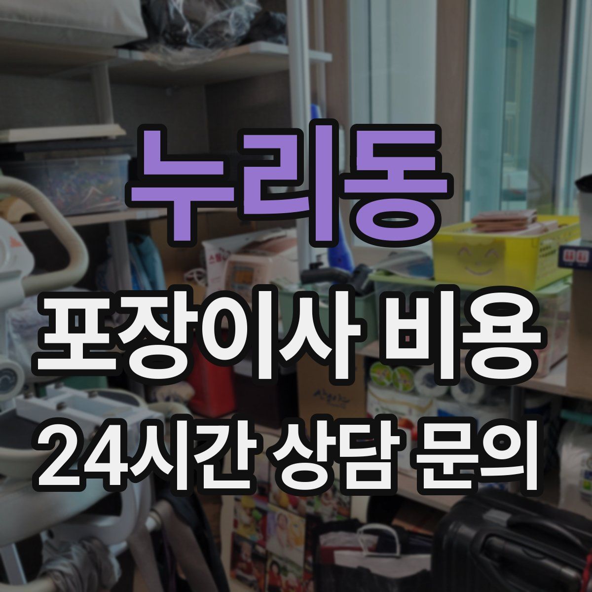 누리동 포장이사 비용