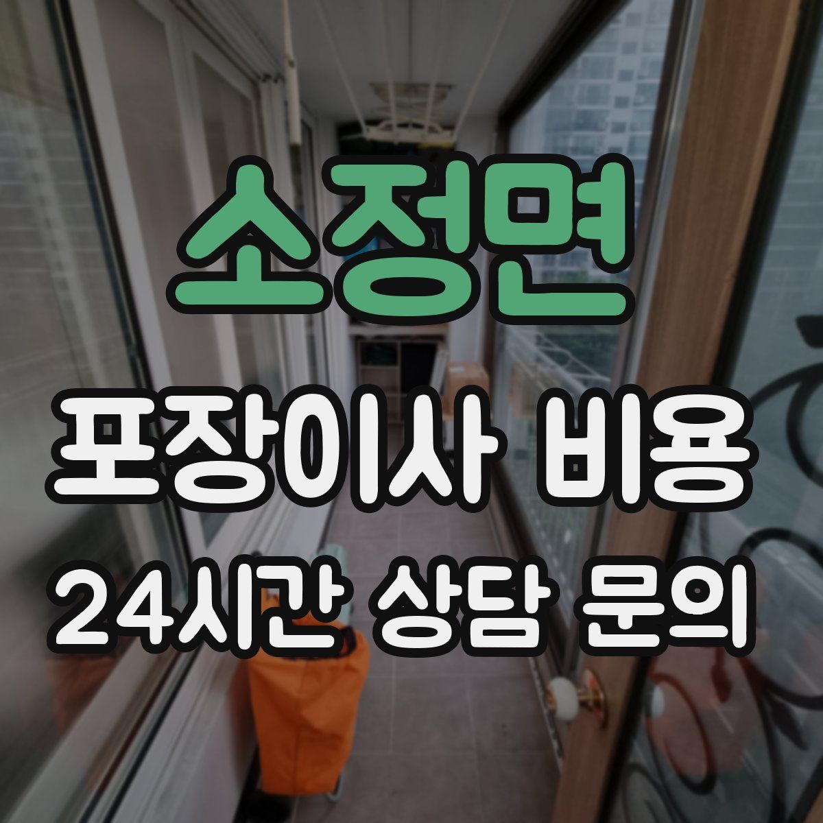 소정면 포장이사 비용