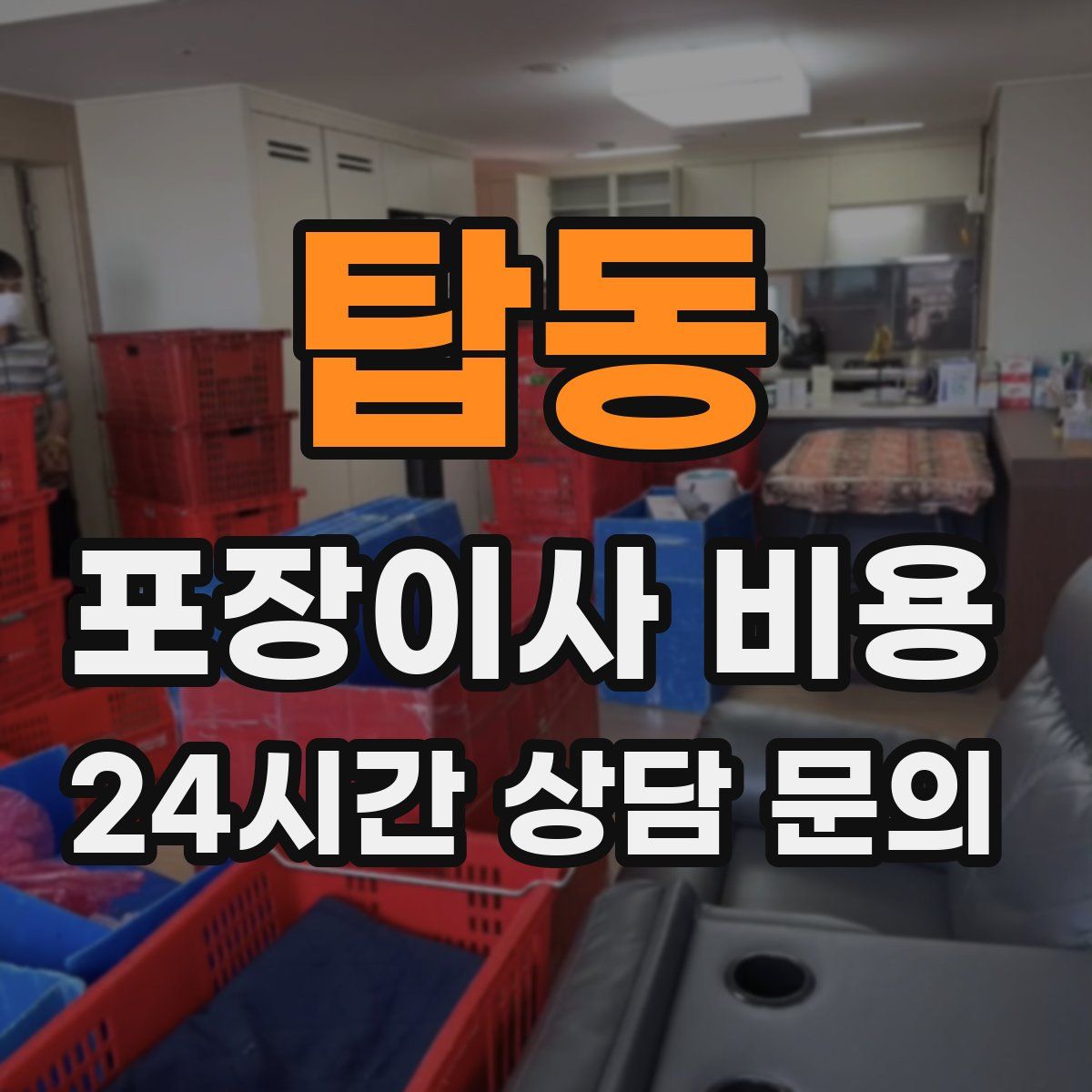 탑동 포장이사 비용