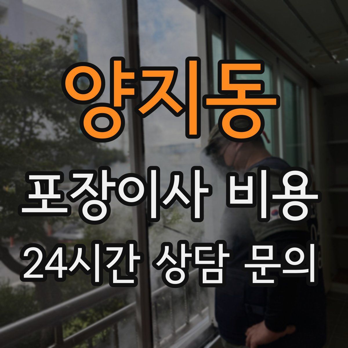 양지동 포장이사 비용