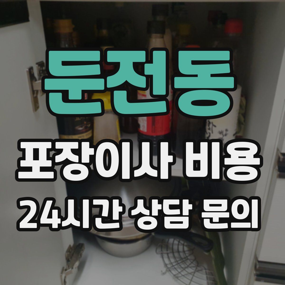 둔전동 포장이사 비용
