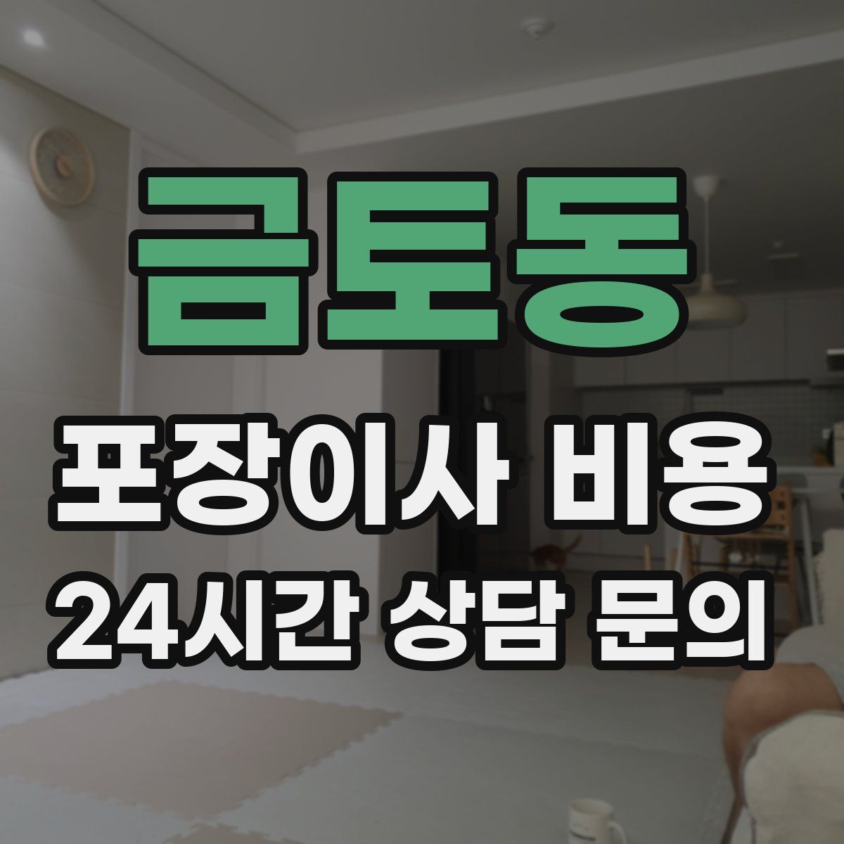 금토동 포장이사 비용