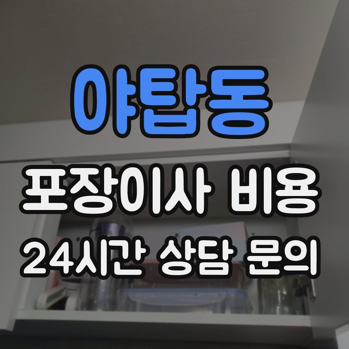 야탑동 포장이사 비용