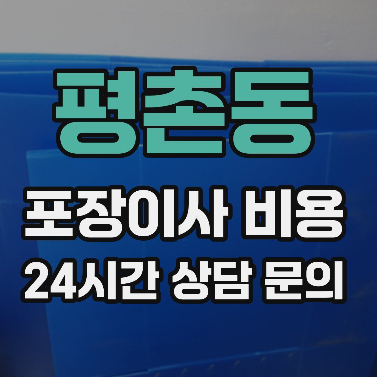 평촌동 포장이사 비용