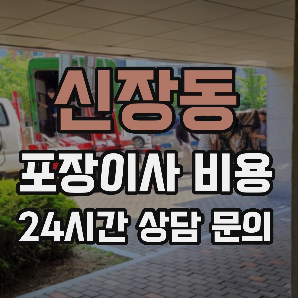 신장동 포장이사 비용