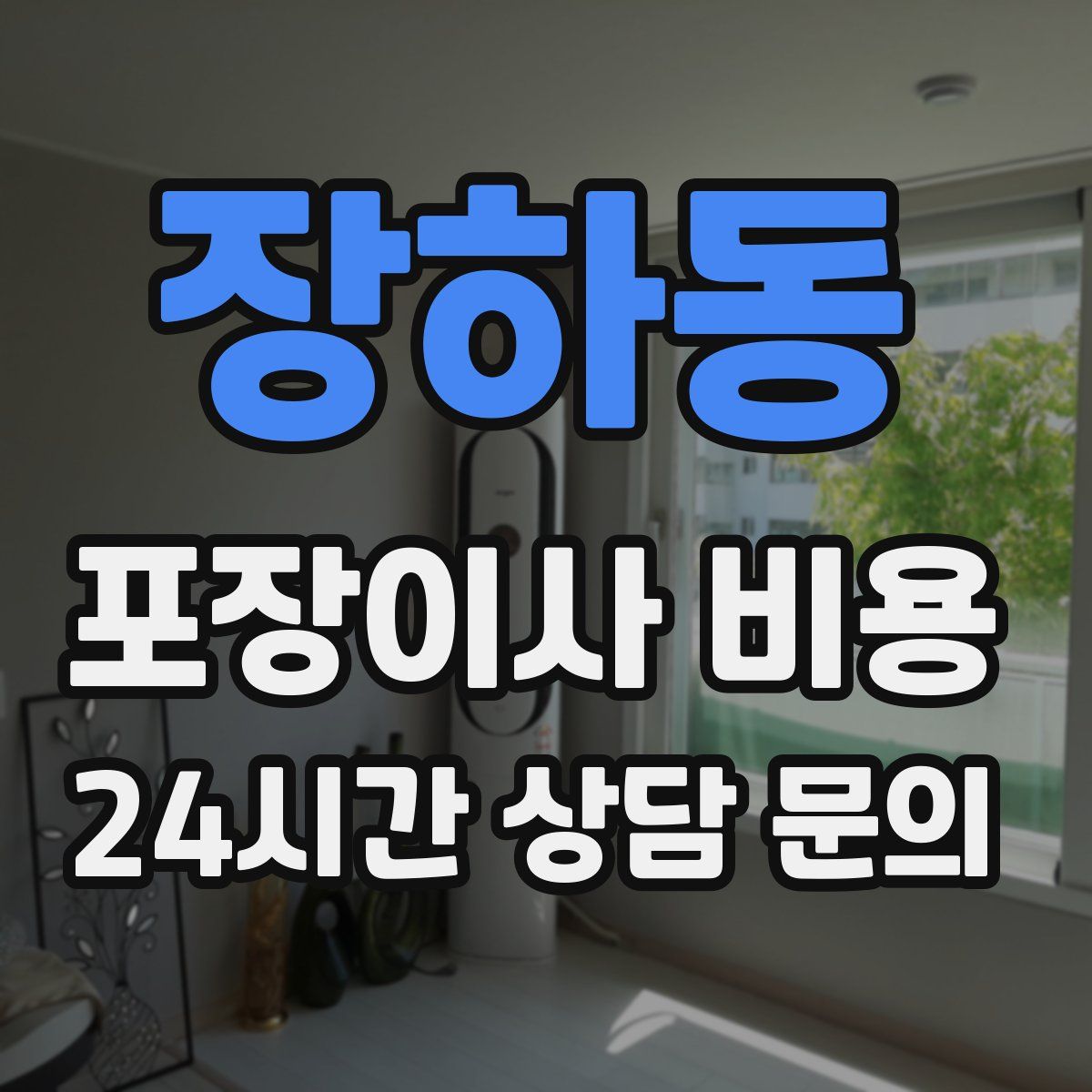 장하동 포장이사 비용