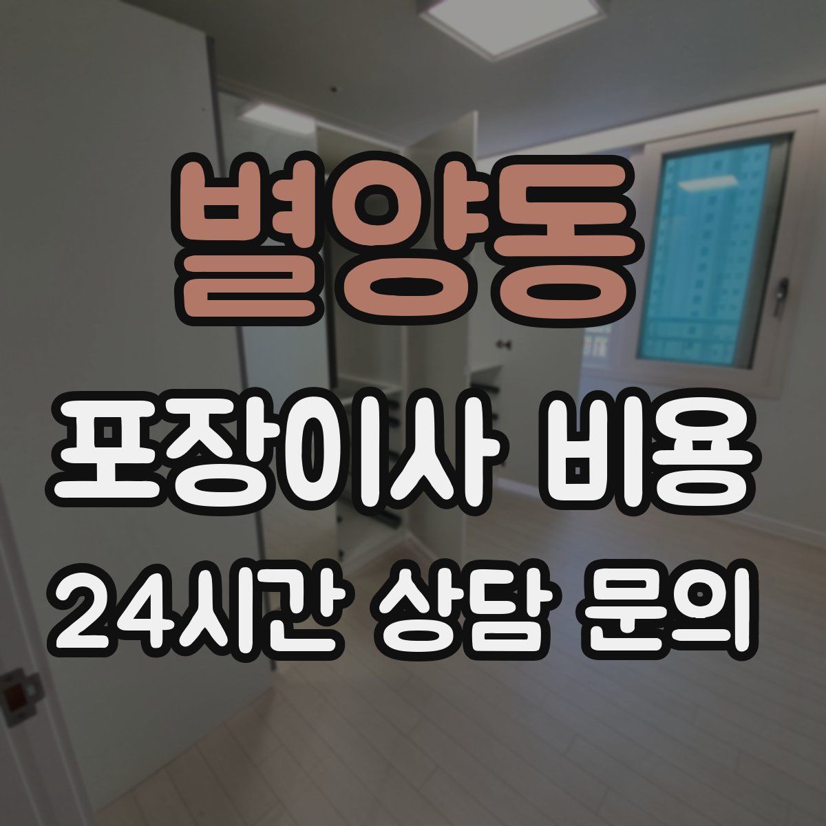 별양동 포장이사 비용