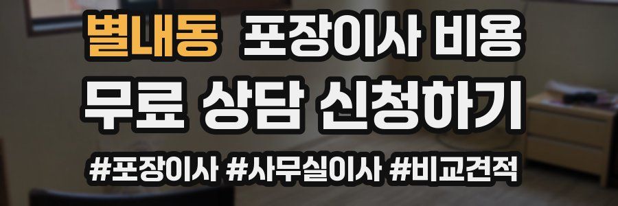 별내동 포장이사 비용