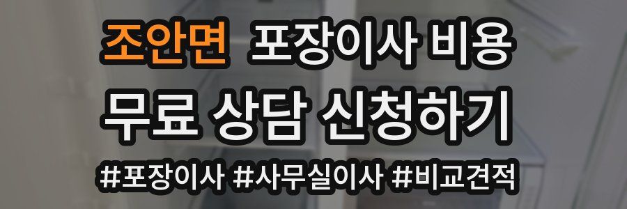 조안면 포장이사 비용