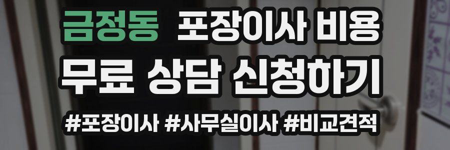 금정동 포장이사 비용