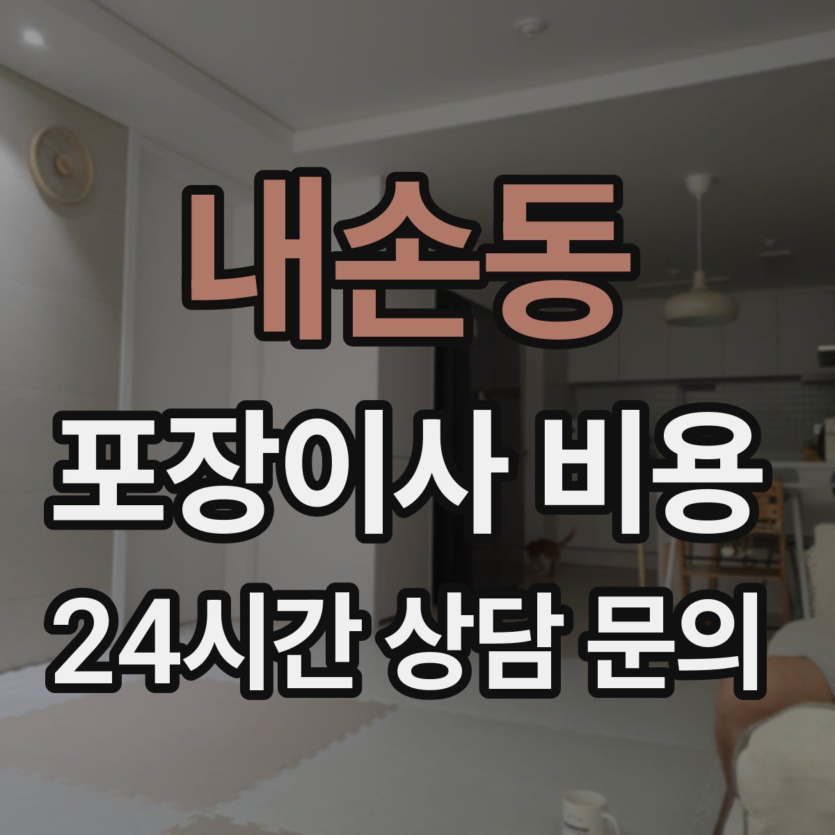 내손동 포장이사 비용