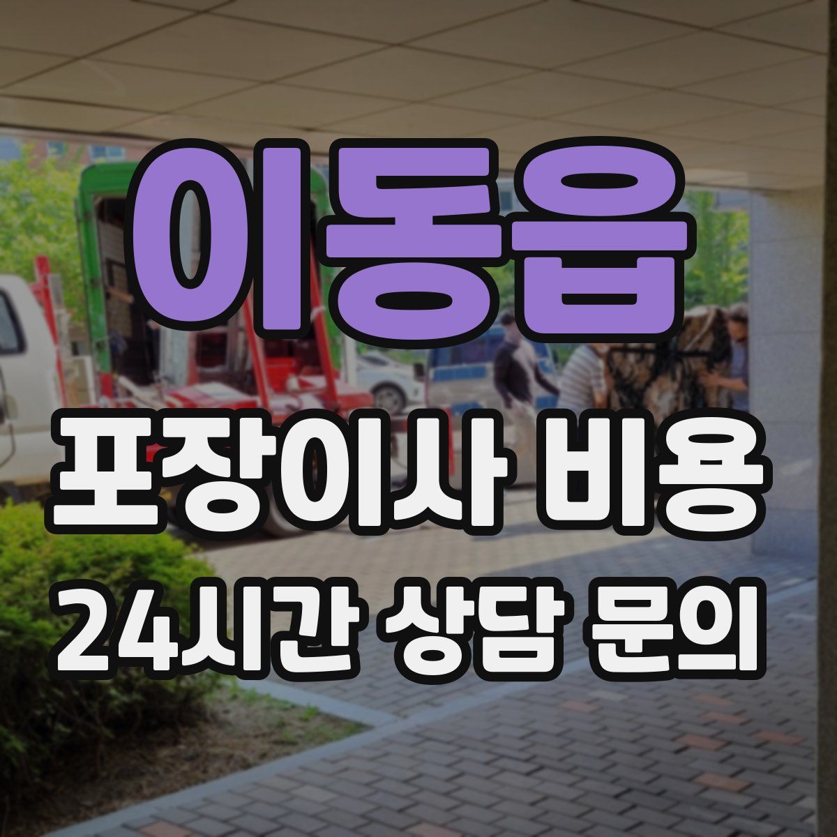 이동읍 포장이사 비용