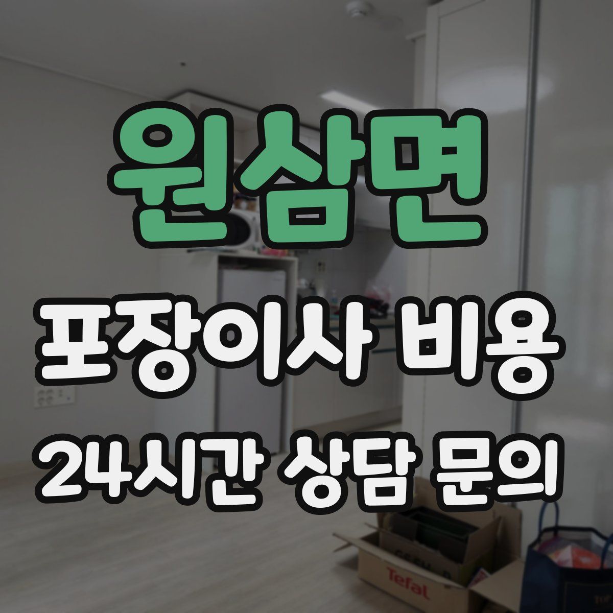 원삼면 포장이사 비용