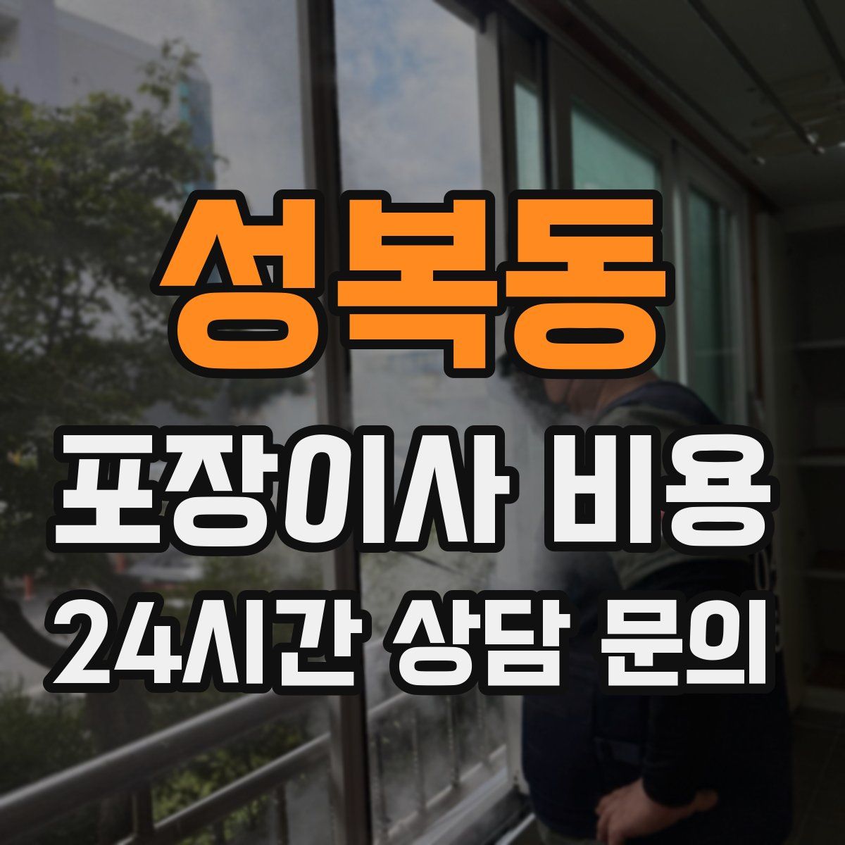 성복동 포장이사 비용