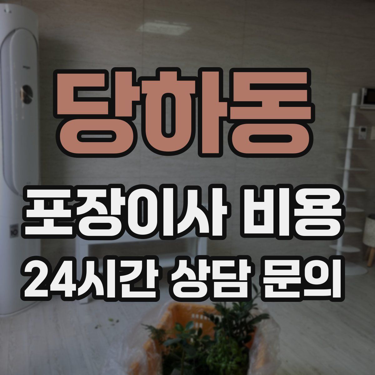 당하동 포장이사 비용