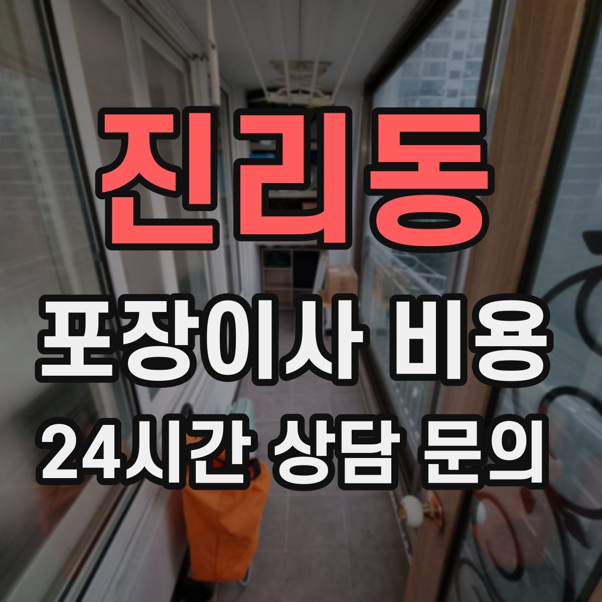 진리동 포장이사 비용