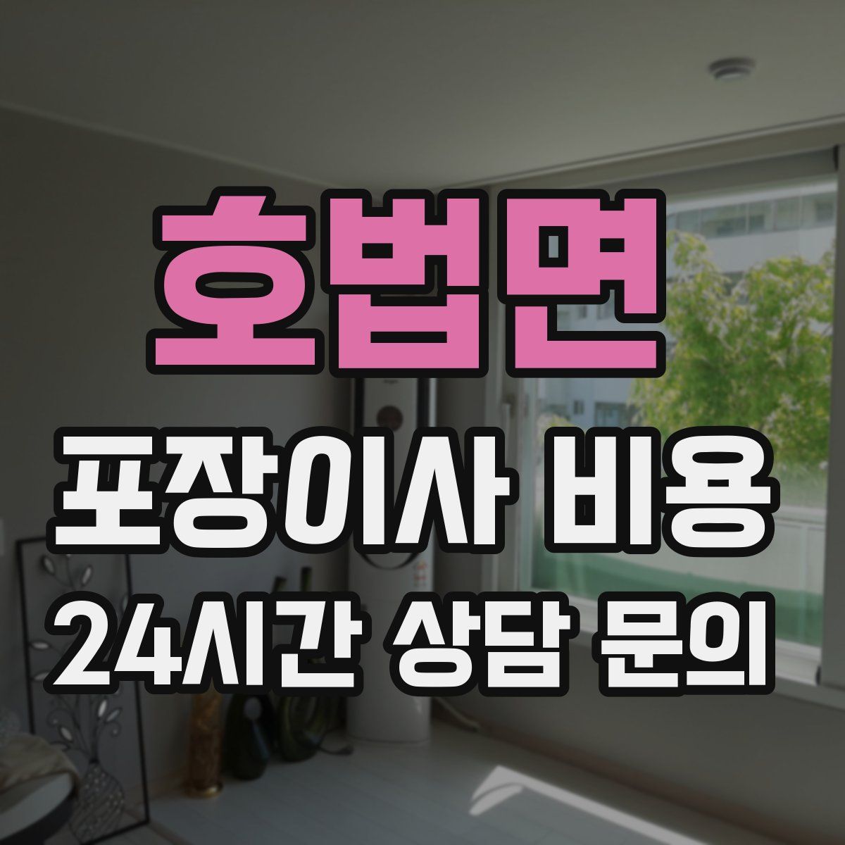 호법면 포장이사 비용