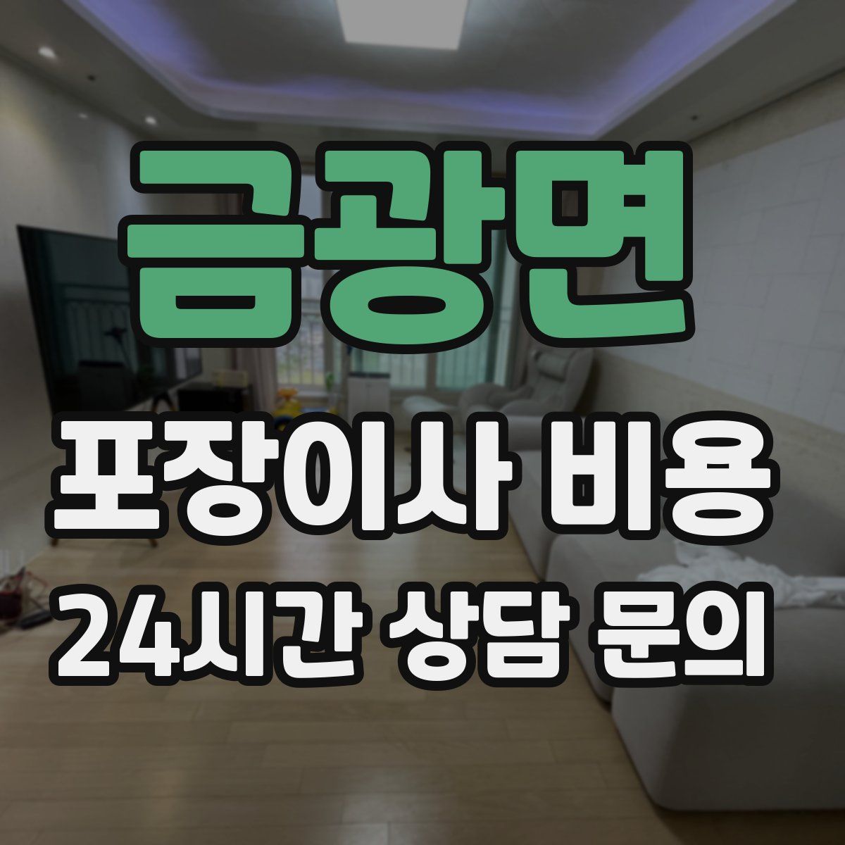 금광면 포장이사 비용