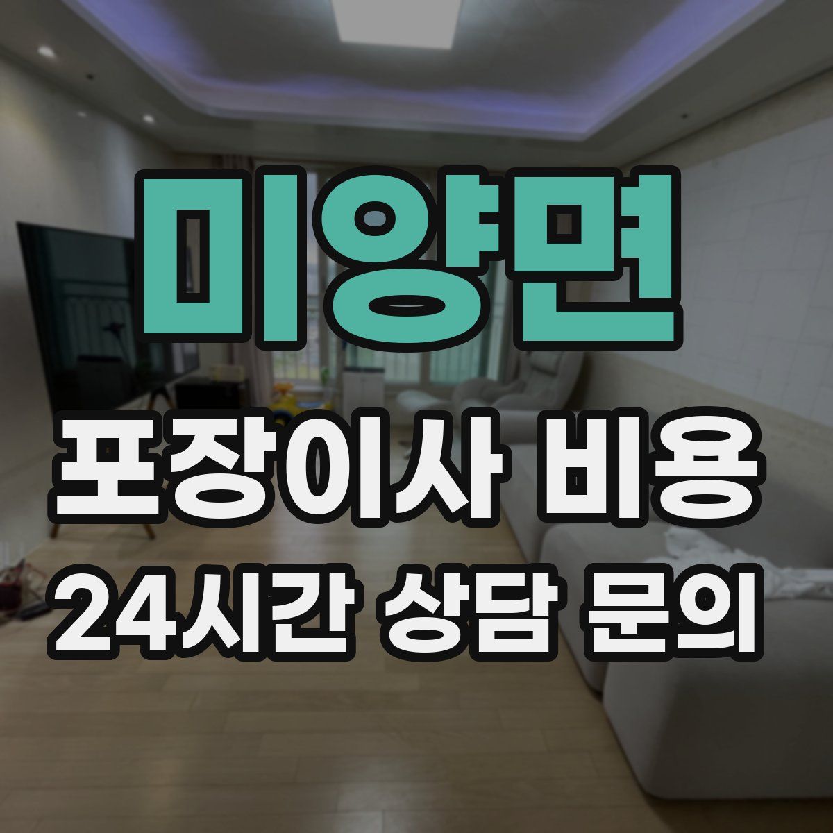 미양면 포장이사 비용