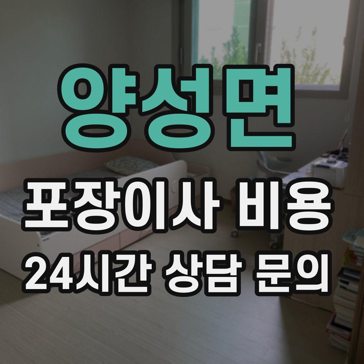 양성면 포장이사 비용