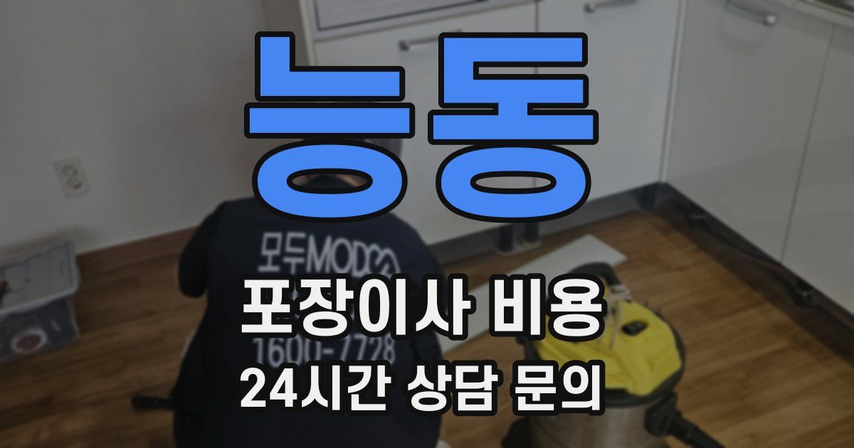 능동 포장이사 비용