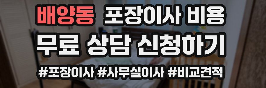 배양동 포장이사 비용