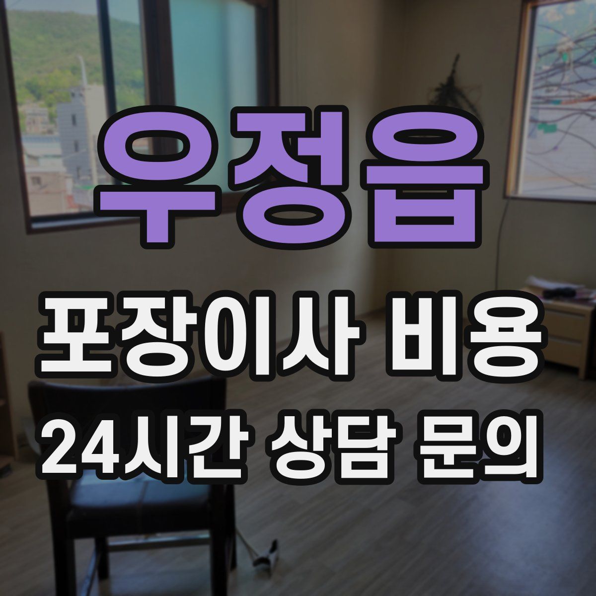 우정읍 포장이사 비용