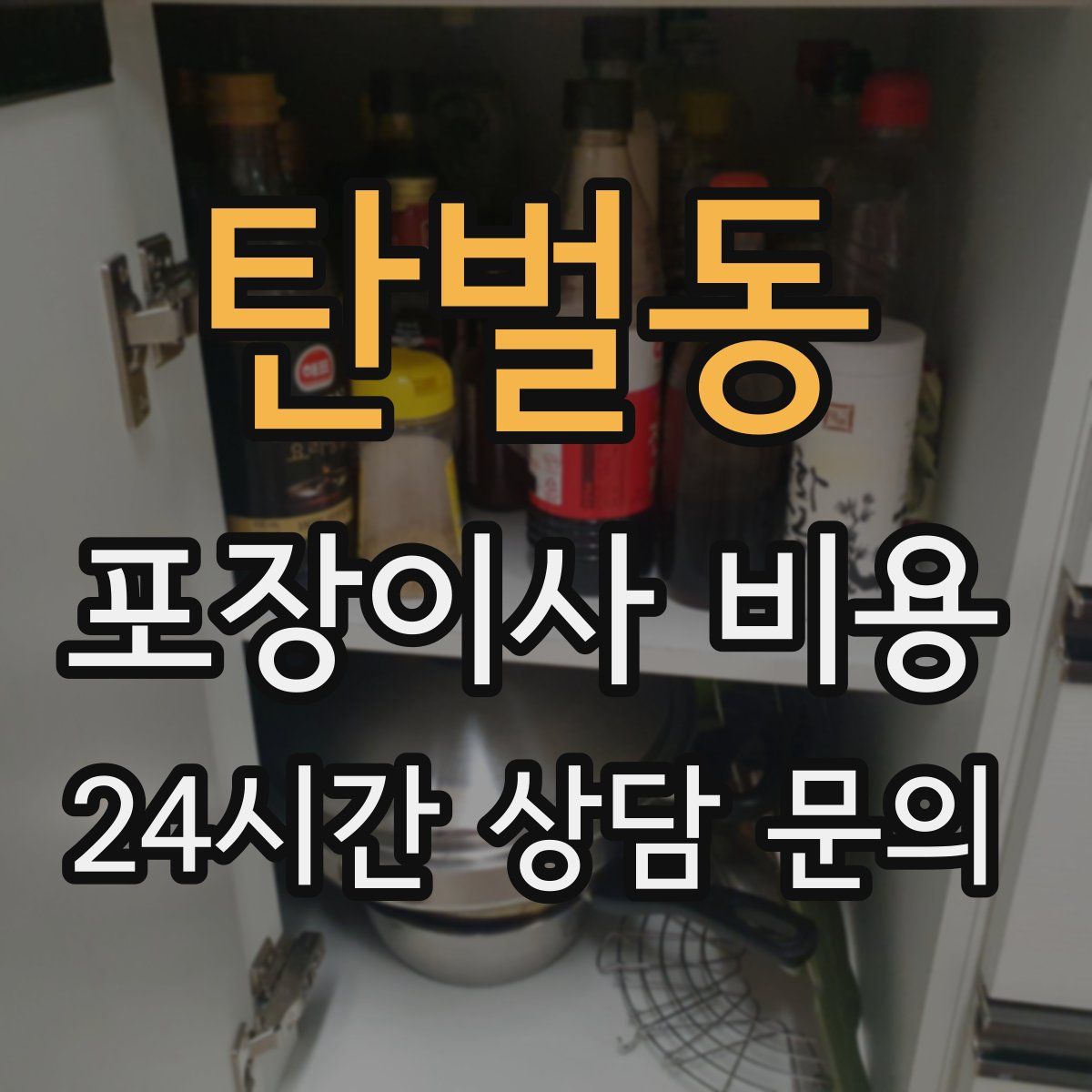 탄벌동 포장이사 비용